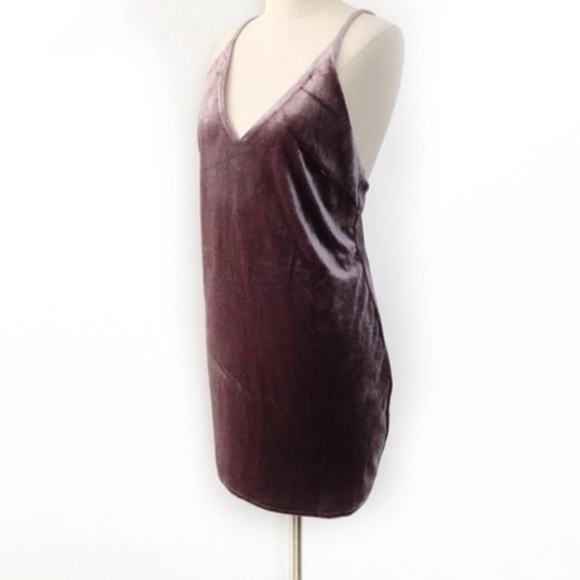 Lioness Purple Velvet Mini Dress XS - Picture 4 of 6